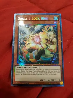 * DROLL & LOCK BIRD * 1ST EDITION PRISMATIC COLLECTOR'S RARE RA02-EN006 YUGIOH! - Image 1