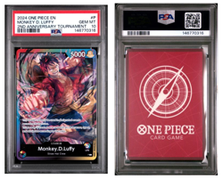 2024 ONE PIECE PROMOS 2ND ANNIVERSARY TOURNAMENT #P MONKEY D. LUFFY PSA 10 - Image 3