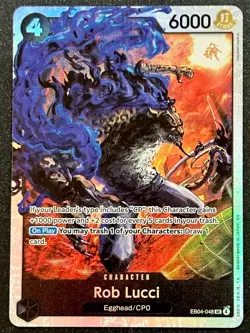 Rob Lucci SR EB04-048 OP15 Adventure on Kami's Island One Piece English NM - Image 1