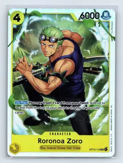 Roronoa Zoro OP15-113 SR Adventure on Kami's Island One Piece TCG EN NM - Image 1