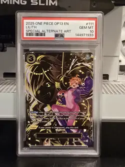 PSA 10 Lilith (SP Alt Art) Carrying On His Will OP13 OP07-111 EN One Piece - Image 1