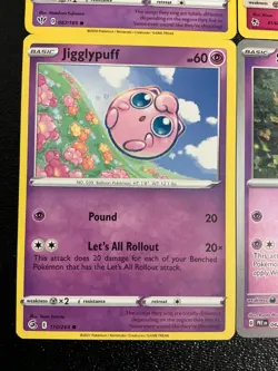 x6 scream tail jigglypuff pokemon tcg mixed lot ex holo Cute cards 🎶🎵🎤🥰🥰 - Image 5