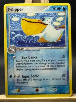 Pelipper Rare Tomokazu Komiya Pokemon Trading Card Game Deoxys 21/107 MP - Image 1