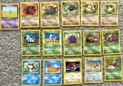 Nintendo Pokemon TCG Jungle 15-Card Lot English Unlimited 1999 Psyduck + - Image 1