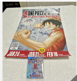 Monkey.D.Luffy Gonzaga Basketball US Voyage One Piece Card & Promotion Poster - Image 4
