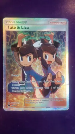Pokemon Tate & Liza Full Art Ultra Rare Holo Celestial Storm 166/168 Card - Image 1