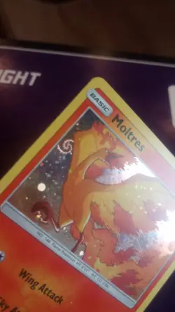 Pokemon TCG Sun & Moon Black Star Promo Moltres SM143 Holo Card 2018 - Image 2