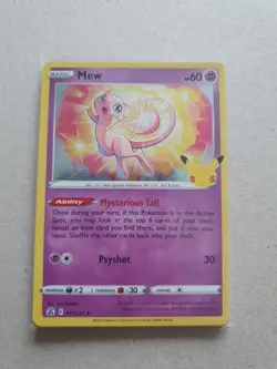 Mew 011/025 Pokemon Celebrations 25th Anniversary Set. Holo Card Pack Fresh - Image 1