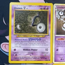 Vintage Pokemon Card Lot: 6 UNOWN card & Energy collection TCG LP - Image 3