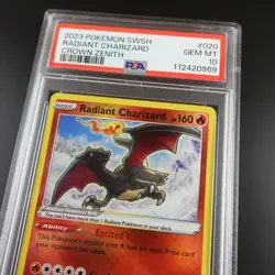 PSA 10 Radiant Charizard 020/159 Pokemon Crown Zenith Holo Graded Card - Image 2