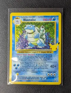 Blastoise Holo Pokemon Celebrations Classic Collection Card 2/102 TCG Near Mint+ - Image 1
