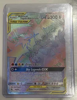 Pokemon TCG Moltres & Zapdos & Articuno Tag Team GX Hidden Fates Card 69/68 - Image 3