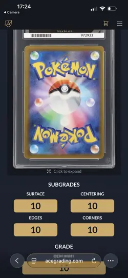 Pokemon TCG Mega Dream Mega Dragonite SAR 246/193 ✨ ACE 10 - Perfect Subgrades✨ - Image 3