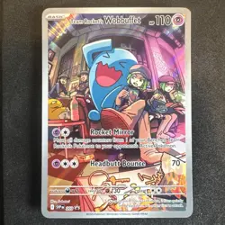 Pokemon TCG Team Rockets Wobbuffet 203 Destined Rivals Black Star Promo - Image 1