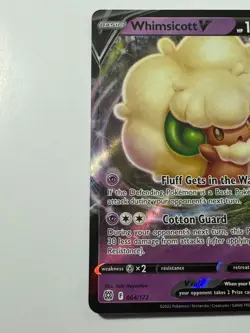Whimsicott V 064/172 Ultra Rare Brilliant Stars Pokemon TCG NM - Image 2