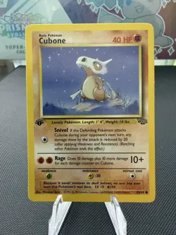 Pokemon Cubone 50/64 Jungle 1st Edition LP WOTC Vintage 1999 - Image 1