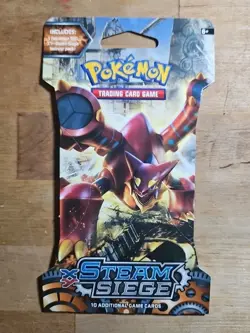 Pokemon XY Steam Siege Sleeved Booster Pack Factory Sealed 04 - Image 1