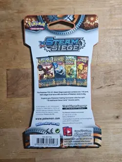 Pokemon XY Steam Siege Sleeved Booster Pack Factory Sealed 04 - Image 2