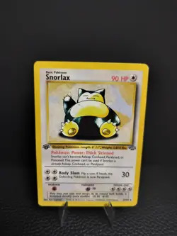 Snorlax 27/64 Jungle 1st Edition Pokemon MP/HP - Image 1