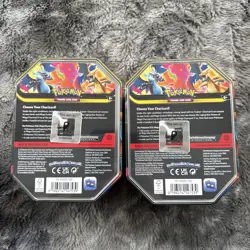 2x Pokemon Mega Charizard X Y ex Tins Phantasmal Flames - New and Sealed 🔥 - Image 2
