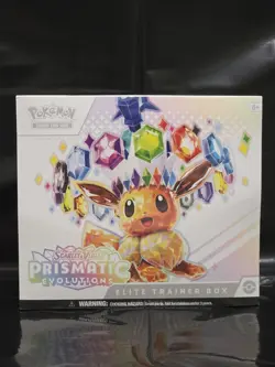 Pokemon TCG Scarlet & Violet Prismatic Evolutions ETB Elite Trainer Box Sealed - Image 1