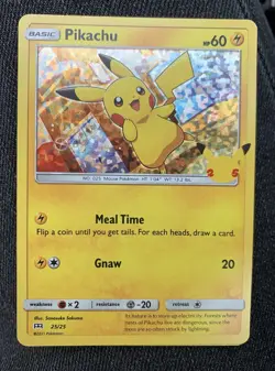 Pokemon Pikachu 25/25 HOLO 25th Anniversary Mcdonalds Promo 2021 - Image 1