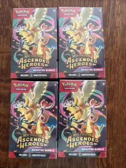 Pokemon Ascended Heroes Booster Bundle Box Lot of 4 - Image 1