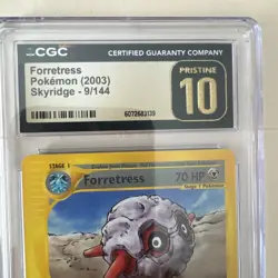 Pokemon 2003 Forretress 9/144 Skyridge Rare Non-Holo CGC Pristine 10 Low Pop - Image 5
