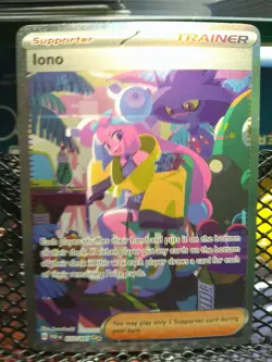 Iono 237/091 SV: Paldean Fates Special Illustration Rare Pokemon TCG 2024 NM - Image 1