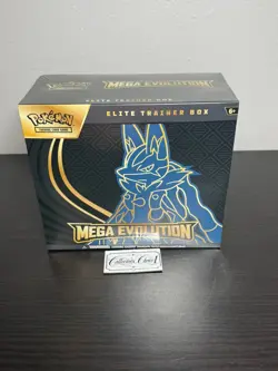 POKEMON TCG MEGA EVOLUTION ETB ELITE TRAINER BOX (LUCARIO) - Image 1