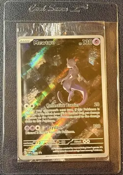 Pokemon 151 Mewtwo 052 Scarlet & Violet UPC Black Star Promo Holo Card *SEALED* - Image 1