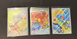 Pokemon First Partner Illustration Collection Series 1 Kanto Gen 1 Starters Set - Image 1