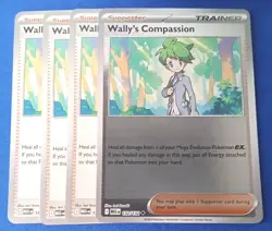 [4x Playset] Wally's Compassion 132/132 ME01: Mega Evolution (MEG) Pokemon TCG - Image 1
