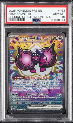 2025 POKEMON PRE EN-PRISMATIC EVOLUTIONS #163 PECHARUNT EX PSA 10 - Image 1
