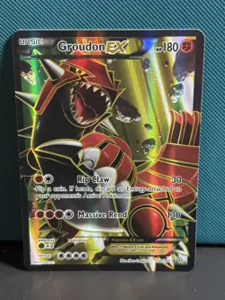 Pokemon Groudon EX Full Art Ultra Rare Holo 150/160 XY Primal Clash - Image 1