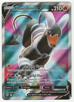 Pokemon TCG~Houndoom V (Full Art)~Darkness Ablaze~178/179~NM - Image 1