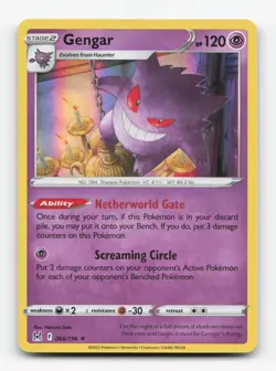 Pokemon TCG - Gengar 066/196 Lightly Played Holo Rare Lost Origin - Image 1