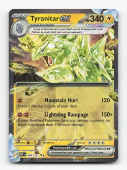 Pokemon TCG - Tyranitar ex 066/197 Near Mint Double Rare Obsidian Flames - Image 1