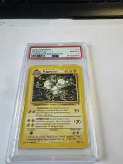 2002 POKEMON LEGENDARY COLLECTION MAGNETON #28 PSA 8 NM-MT - Image 5