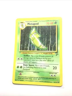 METAPOD - 81/130 - Base Set 2 - Pokemon Card - NM - Image 1