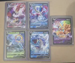 Pokemon TCG Sword & Shield V VMAX Full Art Holo Lot Cinderace Alakazam Lapras - Image 1
