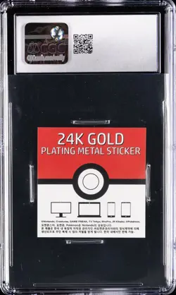 2023 POKEMON STICKER STRIKING CANDY 24K GOLD GASTLY CGC 8.5 - Image 2