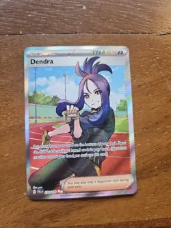 Dendra 250/193 Pokemon TCG Paldea Evolved 2023 NM Full Art Holo Trainer Waifu - Image 1