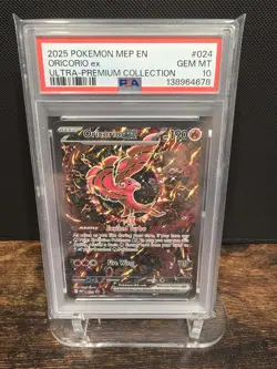 PSA 10 2025 POKEMON MEP PROMO | MEGA CHARIZARD X ex UPC ORICORIO EX 024 - Image 1