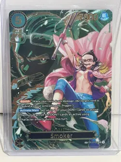 One Piece Smoker OP10-030 SR SP 🔥 Special Parallel Alt Art Holo NM English - Image 1