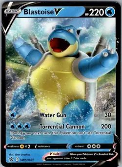 Blastoise V SWSH101 Promo SWSH: Sword & Shield Promo Cards NM - Image 1