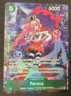 One Piece Card Game Perona SP OP14-033 SR Alt Art Special Foil - Image 1