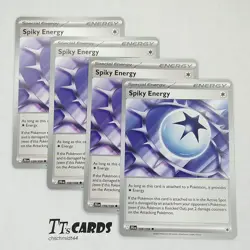 Spiky Energy 159/159 x4 Playset 4x Pokemon S&V Journey Together JTG - 4 Card Set - Image 1