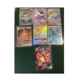 Nintendo Pokemon TCG 7-Card Lot English Holo Full Art Pikachu Arceus VSTAR - Image 1
