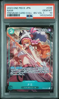 Nami (JP) - One Piece: Prem Card Coll - Best Sel Vol.1 - OP02-036 - SR - PSA 10 - Image 1